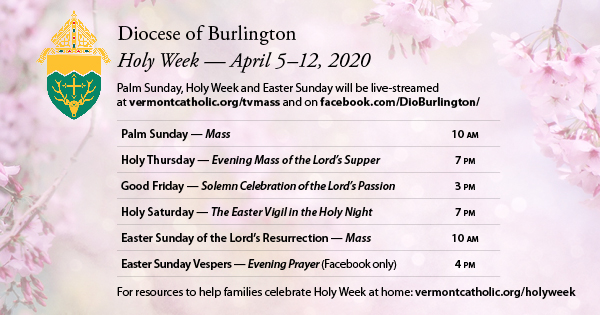 Catholic Holy Week digital celebrations